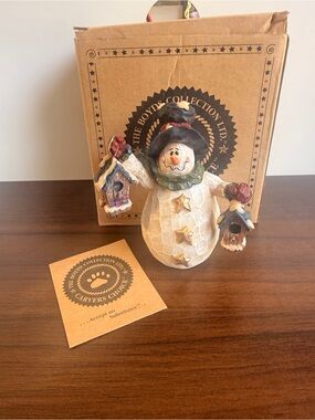 Boyds Bears Carvers Choice Avery Frostbuns Open House Figure & Box Style #370109